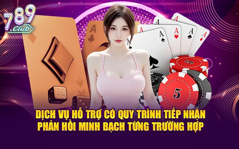 Dịch vụ hỗ trợ có quy trình tiếp nhận – phản hồi minh bạch từng trường hợp