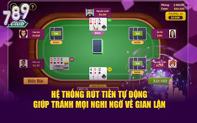 Hệ thống rút tiền tự động giúp tránh mọi nghi ngờ về gian lận