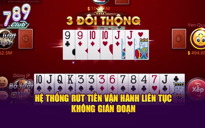 Hệ thống rút tiền vận hành liên tục không gián đoạn